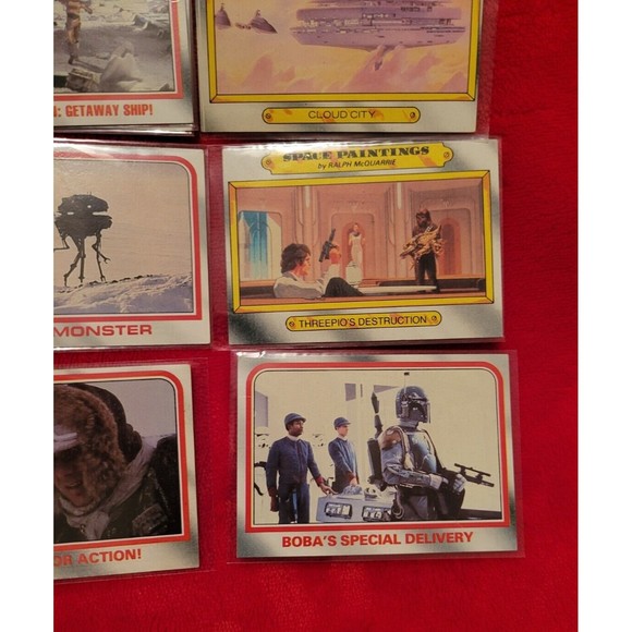 1980 Topps Empire Strikes Back 30 Card Red Lot W/ STAR FILE & Space Paintings - Picture 6 of 11